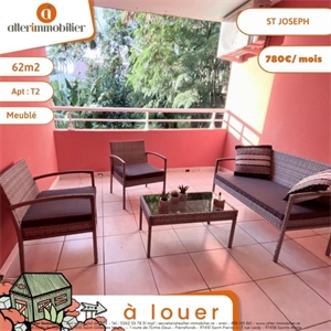 appartement ancien à la location -   97480  SAINT JOSEPH, surface 53 m2 location appartement ancien - UBI429781172